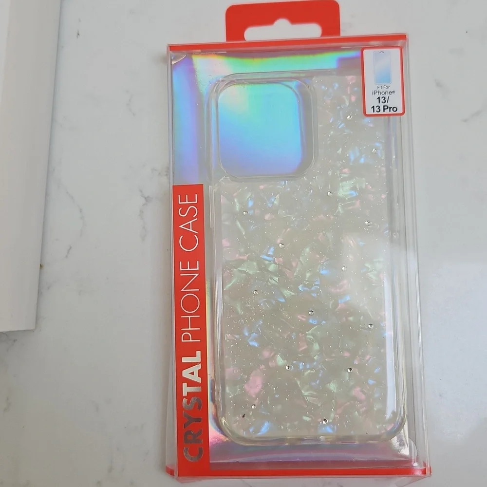 NIB Crystal Phone Case - Iphone 13/13 Pro Iridescent White‎ - Picture 2 of 5